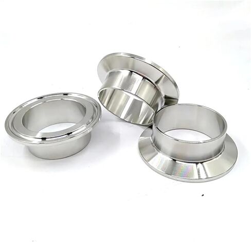1pc 12.7mm 19mm 38mm 51mm 76mm 159mm OD SS304 Stainless Steel Pipe Weld Ferrule Tri clamp Type and Lengthened connection(25mm x Ferrule 50.5) Plumbing Fittings in Saudi Arabia