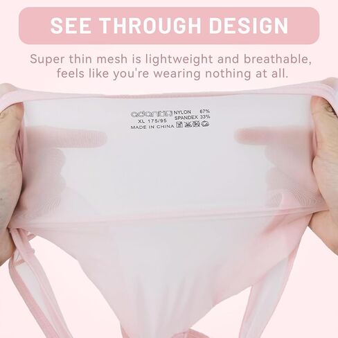 Men's Cotton Low Rise Briefs Soft Breathable Bulge Pouch Sexy Underwear(Pink - L) in Saudi Arabia