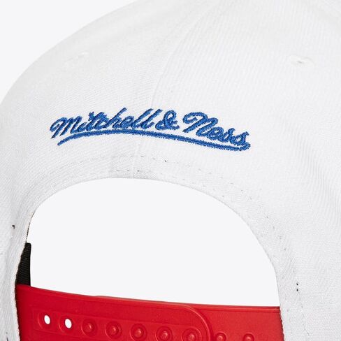 قبعة ميتشل آند نيس فيلادلفيا فيليز Waverunner Snapback، قبعة قابلة للتعديل باللون الأبيض والأحمر in Kuwait