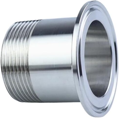1/2 "SS304 الفولاذ المقاوم للصدأ ذكر الطويق الملولب 25.4 مللي متر وصلة أنابيب ثلاثي المشبك IHNIEAEW in Kuwait