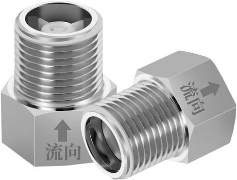 1 قطعة 1/2 "BSP ذكر إلى ذكر الموضوع 304 الفولاذ المقاوم للصدأ صمام الاختيار طريقة واحدة صمام عدم الرجوع IHNIEAEW in Saudi Arabia