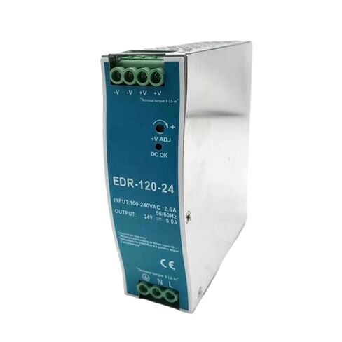 EDR 120 واط 24 فولت صناعة تبديل وضع التيار الكهربائي Edr-120 واط الدين السكك الحديدية ل CCTV مصباح ليد Smps إمدادات الطاقة in Kuwait