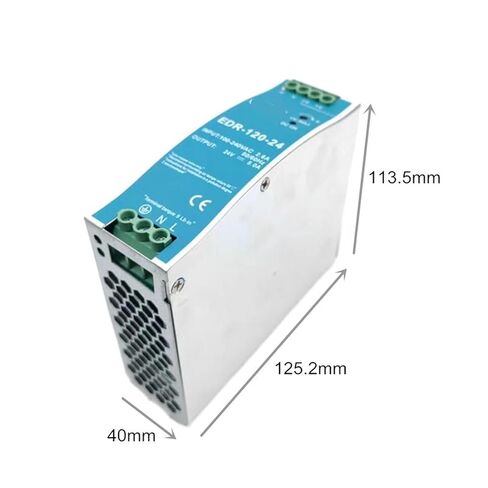 EDR 120 واط 24 فولت صناعة تبديل وضع التيار الكهربائي Edr-120 واط الدين السكك الحديدية ل CCTV مصباح ليد Smps إمدادات الطاقة in Kuwait