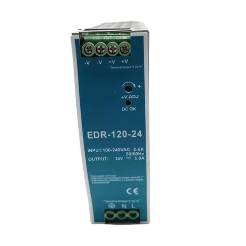 EDR 120 واط 24 فولت صناعة تبديل وضع التيار الكهربائي Edr-120 واط الدين السكك الحديدية ل CCTV مصباح ليد Smps إمدادات الطاقة in Kuwait