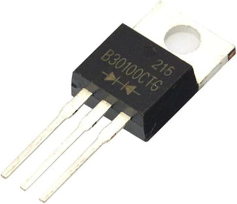 MBRF30100CT MBR30100CT MBRF30100 MBR30100 B30100G TO-220S مقومات شوتكي 10 قطعة in Kuwait