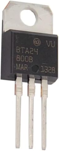 BTA24-800B BTA24 BTA24-800 Triacs 25 AMP 800 Volt TO-220 IC MOSFET MOSFT TO220 10Pcs in Saudi Arabia