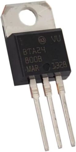 BTA24-800B BTA24 BTA24-800 Triacs 25 AMP 800 Volt TO-220 IC MOSFET MOSFT TO220 10Pcs in Saudi Arabia