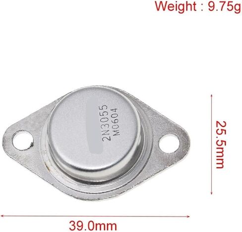 ترانزستور 2N3055 to-3 15A 60V NPN AF 5 قطع in Kuwait