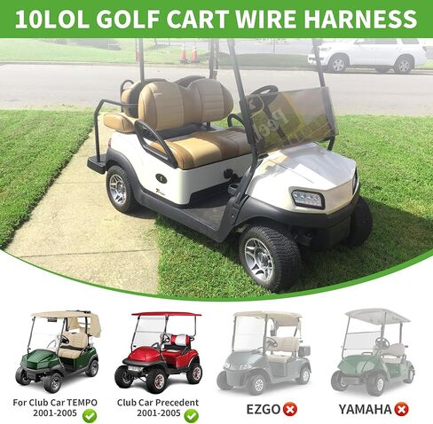 10L0L Golf Cart Control Wiring Harness fit for Club Car DS Black Controller 1510-5201，OEM # 102196601 in Kuwait