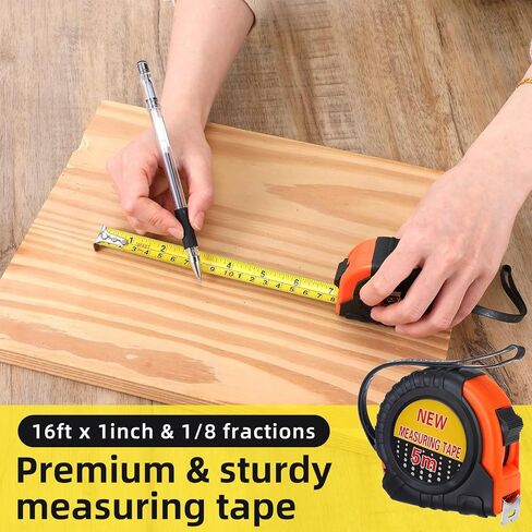 12 Pieces Tape Measure 16 ft Retractable Measuring Tape Measure Small Measure Tape with Fractions Marked Easy Read Measuring Tape Bulk Set for Engineer Contractors in Saudi Arabia