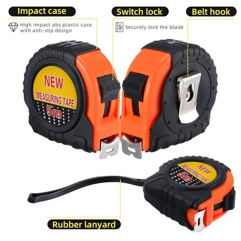 12 Pieces Tape Measure 16 ft Retractable Measuring Tape Measure Small Measure Tape with Fractions Marked Easy Read Measuring Tape Bulk Set for Engineer Contractors in Saudi Arabia