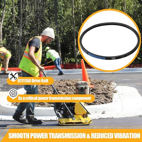 حزام محرك 0111158، متوافق مع ضاغط لوحة النماذج القديمة والجديدة Wacker Neuson WP1550 WP1540، بديل لحزام المحرك 5000011158 5100044733 in Kuwait