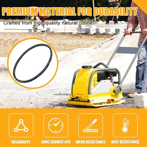 حزام محرك 0111158، متوافق مع ضاغط لوحة النماذج القديمة والجديدة Wacker Neuson WP1550 WP1540، بديل لحزام المحرك 5000011158 5100044733 in Kuwait