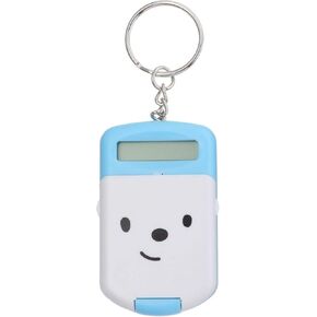 Calculator 2pcs Mini Calculator Keychain Portable Cute Cartoon Calculator Electronic Pocket Calculator with Key Ring for Students Supplies Key Decor (Sky-Blue) in Saudi Arabia