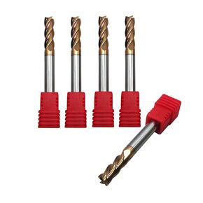 5PCS 5/16"(8mm) HRC55 Carbide Square End Mill Bits Set, Bits Cutter Carbide End Mills for Alloy Steels/Hardened Steels (5pcs 5/16“)