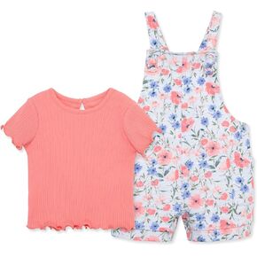 Little Me Clothes for Baby Girls' Knit Short Jumper Sets, 12 Months - 4 Toddler