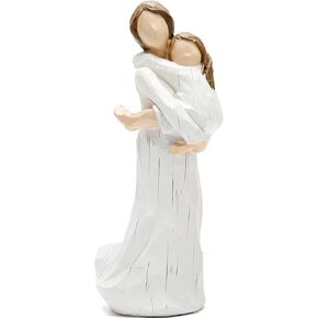 Hodao Mothers Day Love Figurines Decorations Handmade polyresin Ornaments Sweet Figurines Decor Home Table Decorations Birthday Gifts to Mom from Daughter