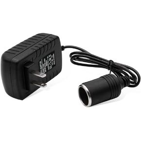 AC to DC Converter, 100-240V to 12V 2A 24W AC/DC Converter, Auto AC/DC Power Supply Adapter Transformer with Cigarette Lighter Socket for Inflator, Refrigerator and Other Car Devices