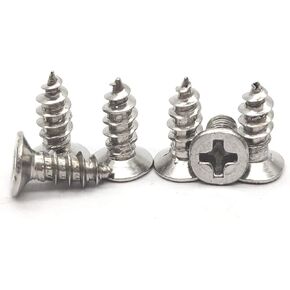 M4x10mm Flat Head Wood Self Tapping Stainless Steel Screw Phillips Head Self Drilling 250pcs