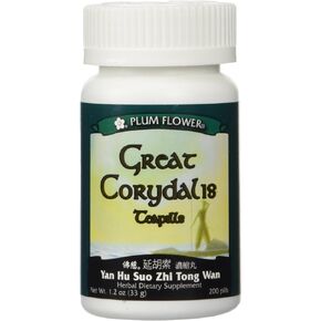 Great Corydalis Teapills (Yan Hu Suo Wan), 200 ct, Plum Flower