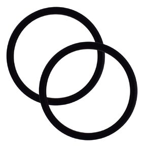 1 Pair 3" Safe and Tested Aluminum Rings DIY Your Baby Ring Sling Carrier (Black)