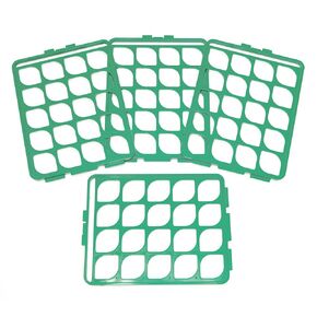 SP Bel-Art Switch-Grid Test Tube Rack; 60 Places, For 13-16mm Tubes, Blue (F18745-0011)