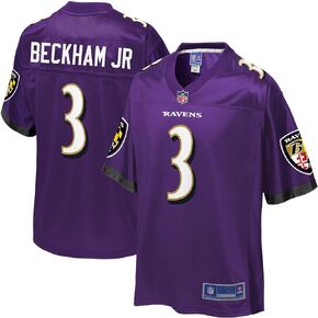 Men's Odell Beckham Jr. Purple Baltimore Ravens Replica Jersey