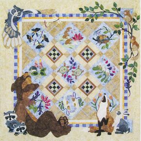 Java House Forest Galorest BOM Animal Quilt 6 Pattern Set
