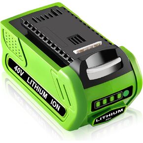 بطارية ليثيوم 6.0 أمبير 40 فولت 29462 29472 بديلة لبطارية Greenworks 40V متوافقة مع أدوات الطاقة Greenworks 40V G-MAX 29252 20202 22262 25312 25322 20642 22272 27062 21242 in Kuwait