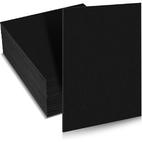 Patelai 30 Pcs 9" x 12" Black EVA Foam Cosplay 6 mm EVA Foam Sheet High Density Thick Foam Black Foam Sheet for Halloween Costume, Props, Armor, Masks, Craft Projects
