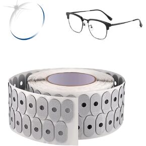 1000Pcs Optical Lens Blocking Pads Eyeglasses Edging Anti Slip Glasses Double-Sided Adhesive Sticker Tape for Auto Edger Lens Processing(Black 0.71x0.91inch)