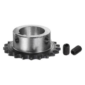 uxcell ISO/DIN 06B-1 Roller Chain Sprocket B Type 30mm Bore, 3/8" Pitch, A3-Steel Single Strand Roller Sprocket Hardened 21 Tooth