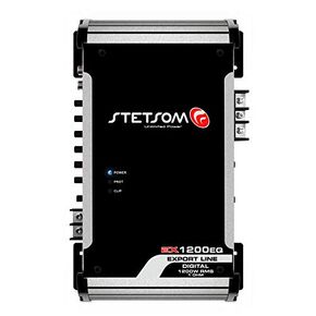 Stetsom EX 1200 EQ 2 Ohm Mono Car Audio Amplifier, 1200.1 1.2K Watts RMS, 2Ω Stable Full Range HD Sound Quality MD Crossover HPF LPF Bass Boost Front Rear Bridge Speaker