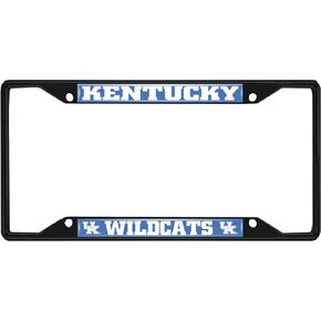 FANMATS 31259 Kentucky Wildcats Metal License Plate Frame Black Finish