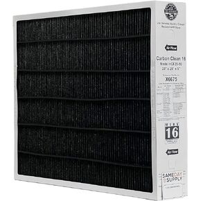Lennox Healthy Climate Lennox X6675 20x25x5 Healthy Climate Carbon-Clean MERV 16 Filter Bundle with Same Day Supply Filter Change Reminder Magnet (1-Pack)