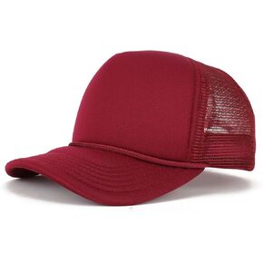 Kid's Youth Size 5 Panel Structured Foam Mesh Trucker Cap