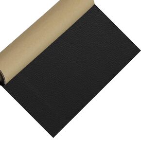Leather Repair kit for Furniture, self-Adhesive Leather Repair Tape, Leather Repair Sticker for Sofas, car seat Furniture, Driver seat Vinyl Repair Patch (15.7X78.8 inches Black)