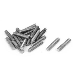 uxcell M5 x 25mm 0.8mm Pitch 304 Stainless Steel Fully Threaded Rod Bar Studs 20 Pcs
