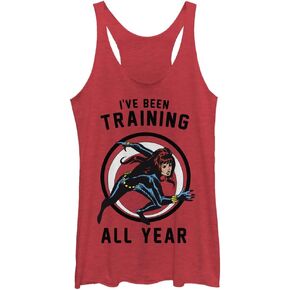 Marvel Classic Black Widow Vintage Training Women's Racerback Tank Top