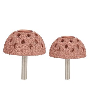Tire Buffer Wheel, 2PCS Tungsten Steel Grinding Head, Tungsten Steel Bowl Type Tire Repair Grinding Head Tools with 6mm Shank