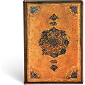 Paperblanks | Safavid | Safavid Binding Art | Softcover Flexi | Midi | Lined | 176 Pg | 100 GSM (Flexis)
