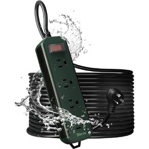 Diivoo 50 FT Extension Cord Outdoor, Waterproof Power Strip with 4 Outlets in Saudi Arabia