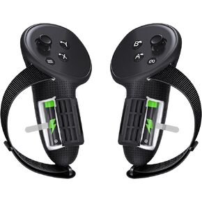 أحزمة تحكم Maecker vr متوافقة مع مقابض التحكم Meta Quest 3 مع أشرطة مفصل مضادة للانزلاق لباب البطارية لملحقات Quest 3 in Kuwait