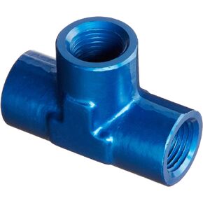 Aeroquip FCM2150 Blue Anodized Aluminum 1/8" NPT Female Pipe Tee