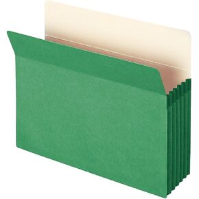 Smead File Pocket, Straight-Cut Tab, 5-1/4" Expansion, Letter Size, Assorted Colors, 5 per Pack (73836) in Kuwait