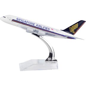 24-Hours Singapore Airlines A380 Alloy Metal Airplane Models Die-cast 1:400