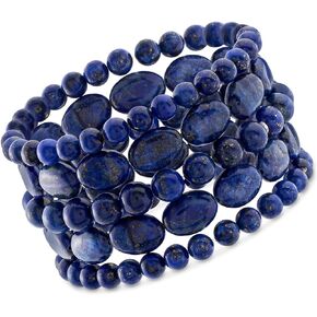 Ross-Simons Lapis Jewelry Set: 5 Bead Stretch Bracelets