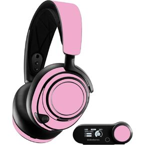 MightySkins Skin Compatible with SteelSeries Arctis Nova Pro - Solid Pink | Protective, Durable, and Unique Vinyl Decal wrap Cover | Easy to Apply, Remove, and Change Styles | Made in The USA