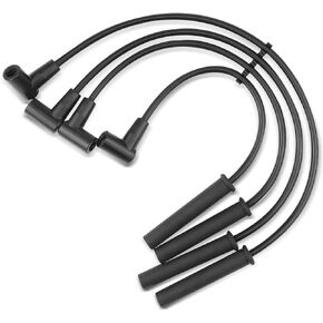 A-Premium Ignition Spark Plug Wires Set of 4 Compatible with Saturn SC1 1993-2002, SL SL1 1991-2002, SW1 1993-1999, L4 1.9L SOHC