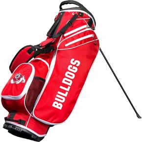Team Golf NCAA Fresno ST Birdie Stand Golf Bag, Lightweight, 14-Way Club Divider, Spring Action Stand, Insulated Cooler Pocket, Velcro Glove and Umbrella Holder & Padded Handles